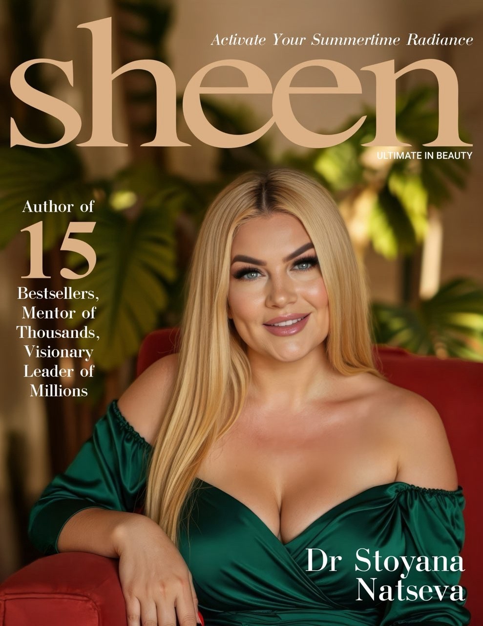 Корица на SHEEN Magazine – Д-р Стояна Нацева: Жената на десетилетието, която води глобално движение за овластяване