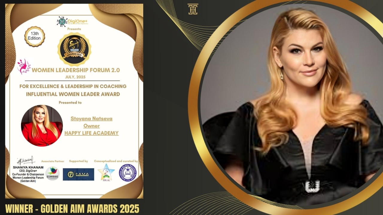 Д-р Стояна Нацева с международната награда Влиятелна жена лидер 2025 (Influential Women Leader Award 2025)